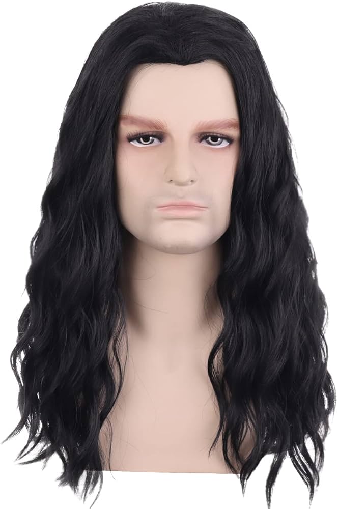 Chi phí bảo dưỡng và phục hồi tóc giả nam hiện nay 7 Amazon.com : PATTNIUM Black Male Wig Long Wavy Black Wig for Men Shoulder length Mens Wigs Heat Resistant Synthetic Unisex Cosplay Party Costume Daily Wear Wigs (Black) : Beauty & Personal Care