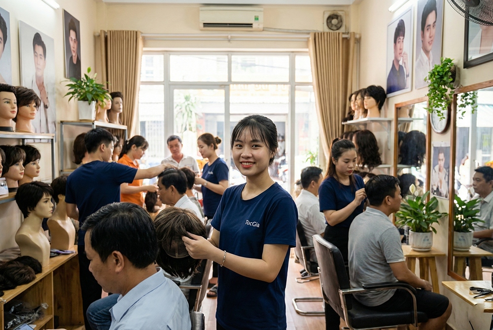 Hướng dẫn cách chọn size tóc giả nam chuẩn xác nhất 8 Quá trình tạo kiểu và cắt tỉa tóc giả nguyên đầu giúp thay đổi diện mạo hoàn hảo cho phái mạnh ở ShopTocGia