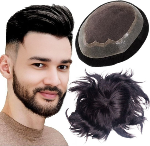 Tóc giả nam kẹp mái siêu da đầu che hói hiệu quả 11 GROWTH Korean BM Wig Base, Breathable 100% Human Toupee/for Men/ Patch/ Piece Wigs Hair Extension Price in India - Buy GROWTH Korean BM Wig Base, Breathable 100% Human Toupee/for Men/ Patch/ Piece
